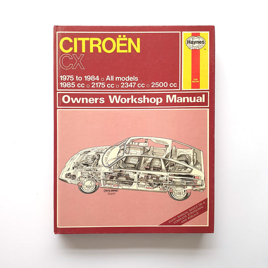 Citroën CX 1975 to 1984 all models, Owners workshop manual