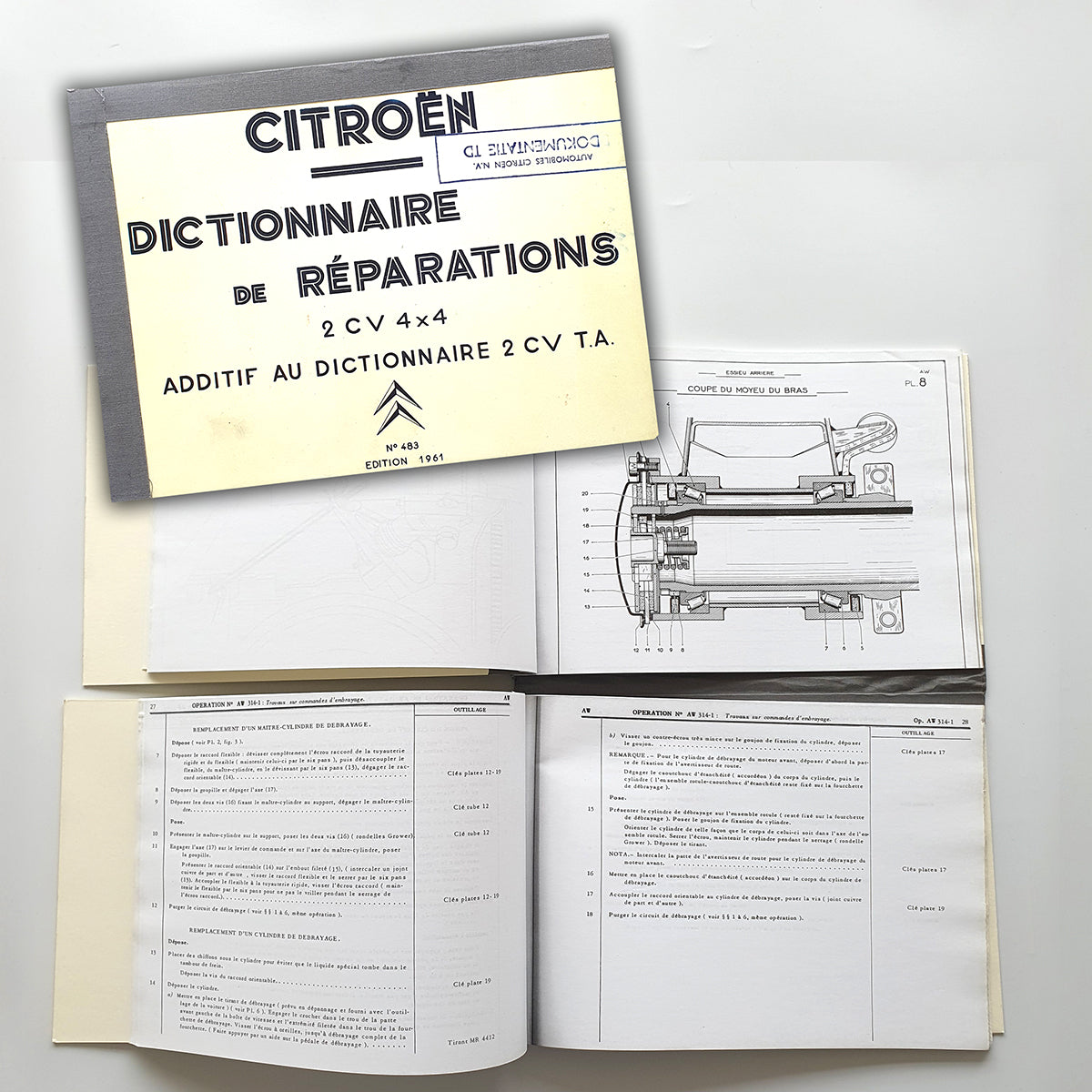 Citroën, Dictionnaire de Réparations 2CV 4x4