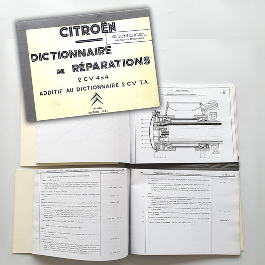 Citroën, Dictionnaire de Réparations 2CV 4x4