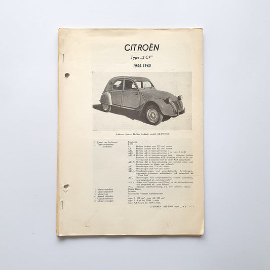 Citroën type 2 CV 1955-1960