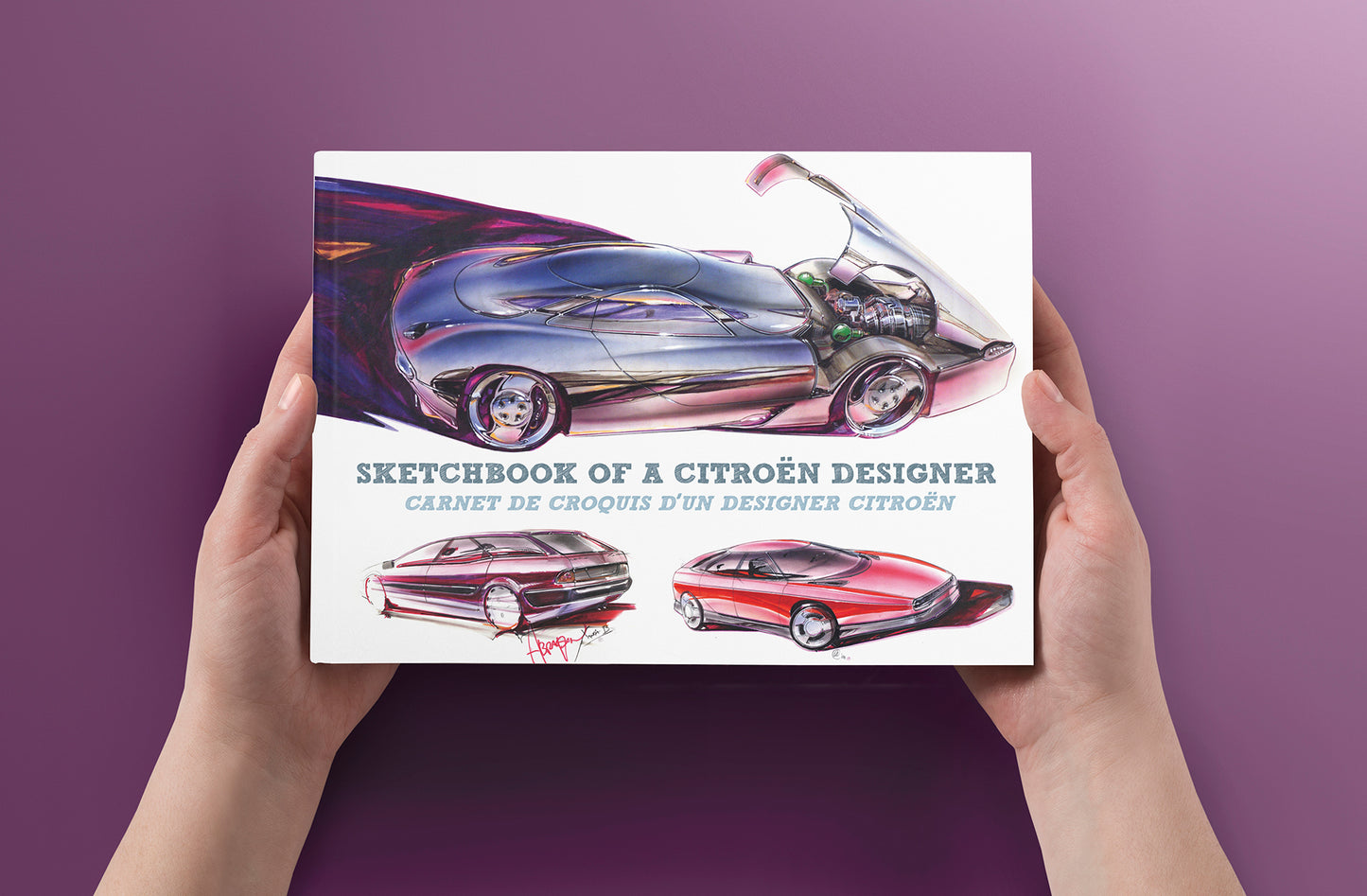 Carnet de croquis d'un designer Citroën
